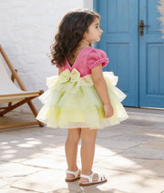 Luxe Organza layered Frock for Girls