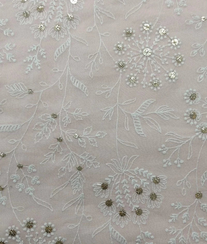 Luxe Peach Embroidered Kurti Sharara
