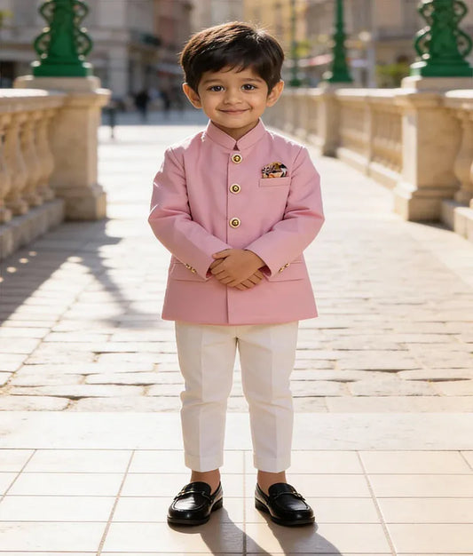 Luxe Pink Bandgala with Pant