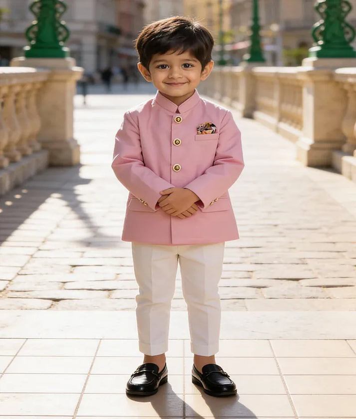 Luxe Pink Bandgala with Pant