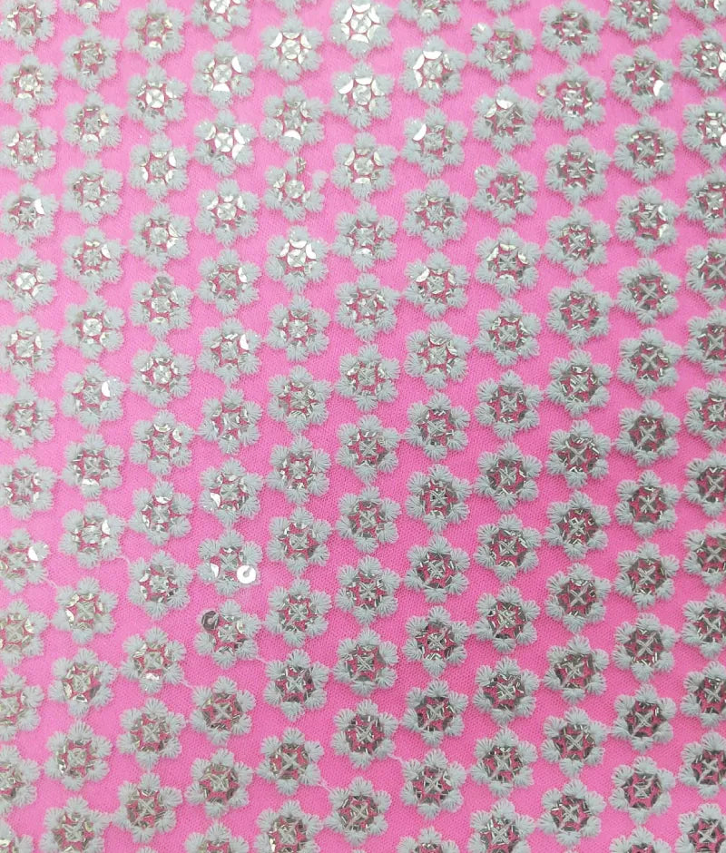 Luxe Pink Embroidered Choli with Lehenga Set
