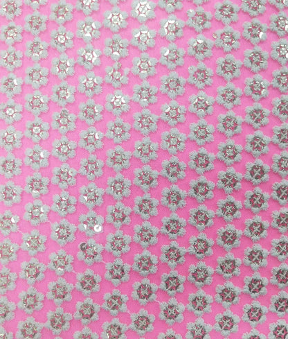 Luxe Pink Embroidered Choli with Lehenga Set
