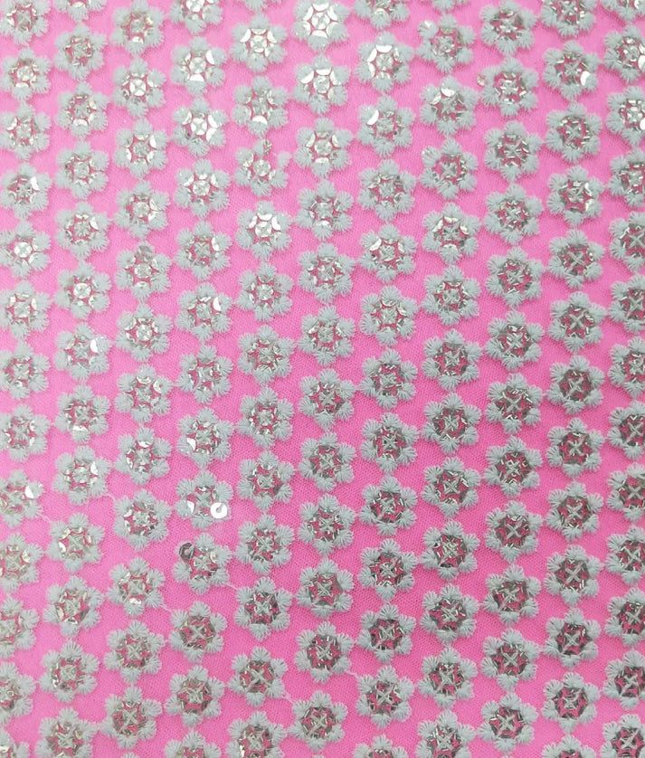 Luxe Pink Embroidered Choli with Lehenga Set