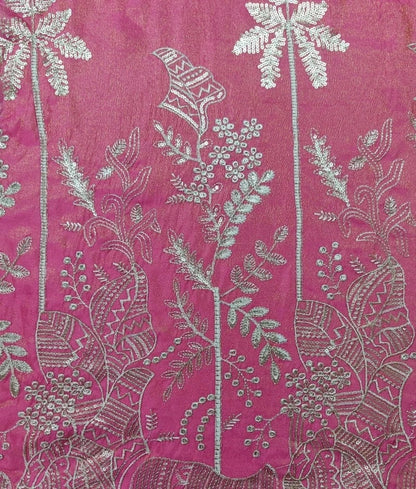 Luxe Pink Embroidered Kurti Lehenga Set