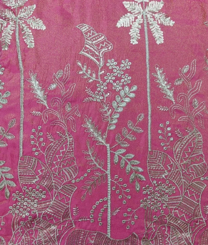 Luxe Pink Embroidered Kurti Lehenga Set