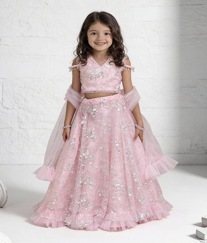 Luxe Pink Lehenga Choli Set