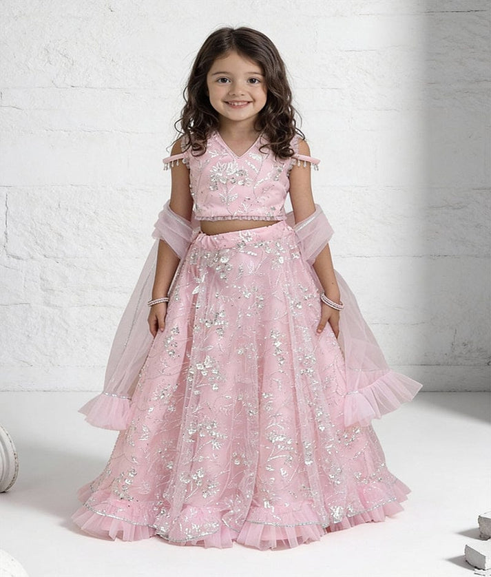 Luxe Pink Lehenga Choli Set