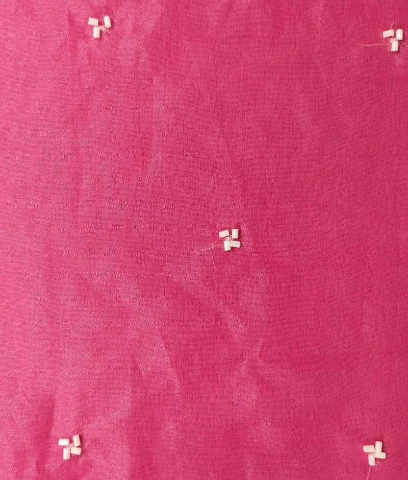 Luxe Pink Organza Kurti Sharara Set