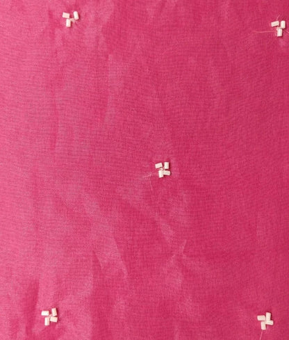 Luxe Pink Organza Kurti Sharara Set