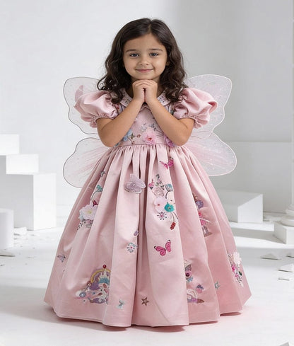 Luxe Pink Satin Gown