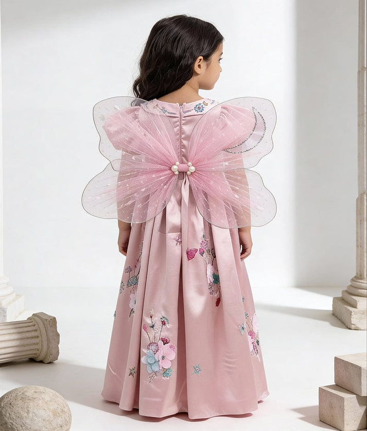 Luxe Pink Satin Gown