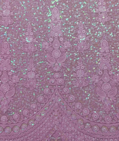 Luxe Pink Thread Embroidered Lehenga Set