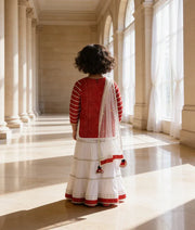 Luxe Red Bandhej Sharara Set