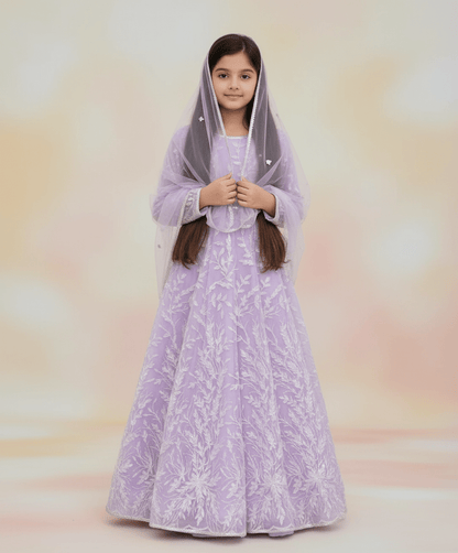 Luxe Sparkling Lilac Anarkali