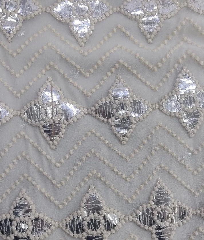 Luxe White Gota Embroidered Kurti with Sharara