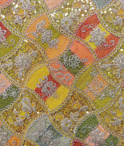 Luxe Yellow Embroidery Choli Lehenga