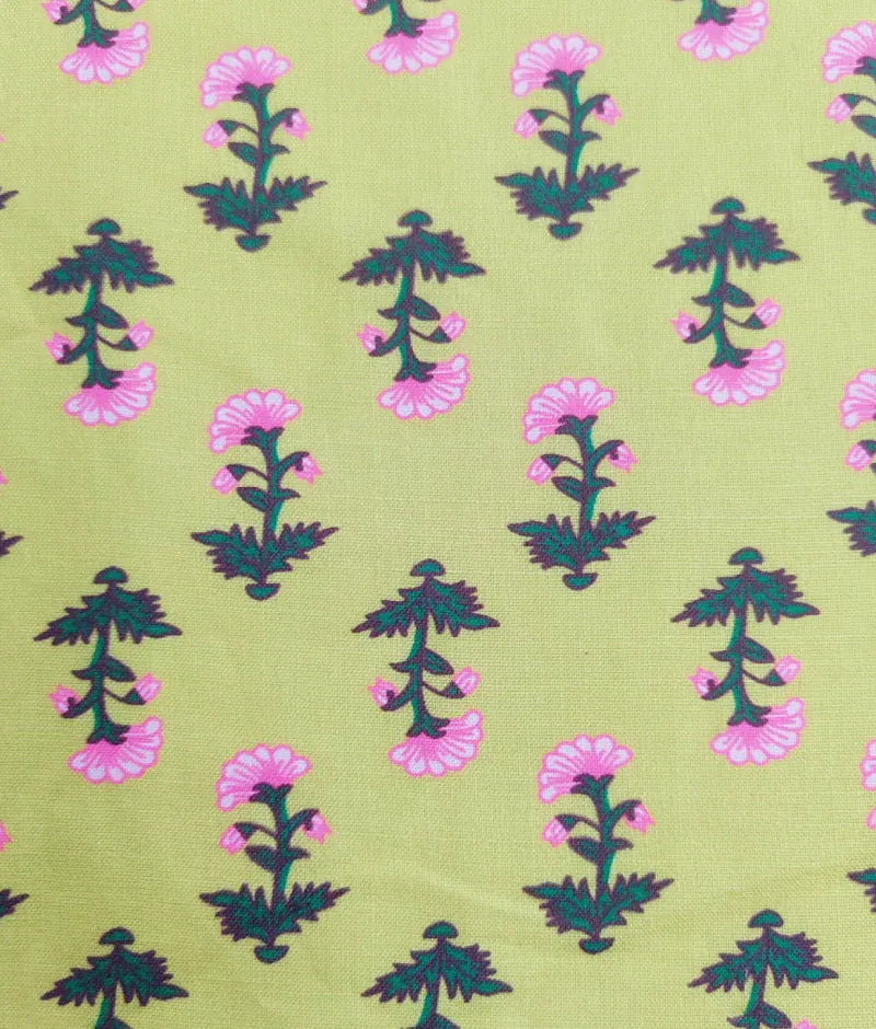 Luxe Yellow Printed Choli with Lehenga Saree