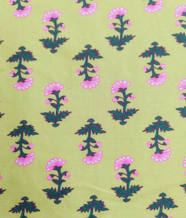 Luxe Yellow Printed Choli with Lehenga Saree