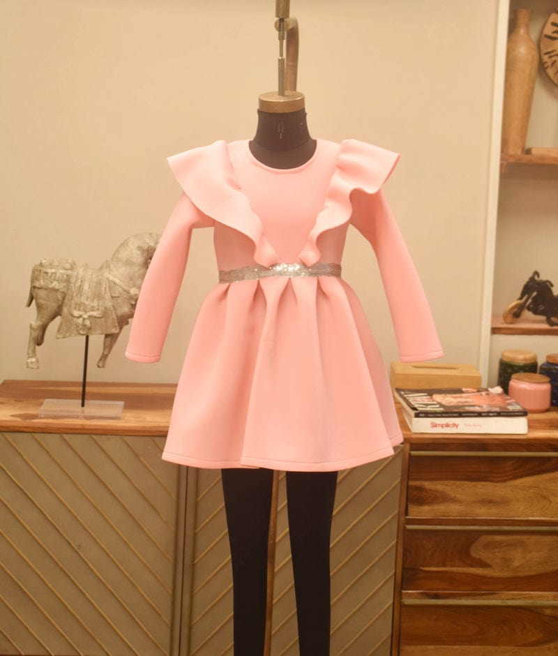 Manufactured by FAYON KIDS (Noida, U.P) Baby Pink Lycra Dress
