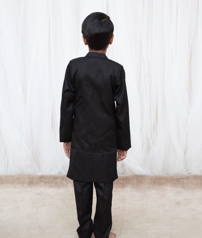Manufactured by FAYON KIDS (Noida, U.P) Black Achkan with Pant