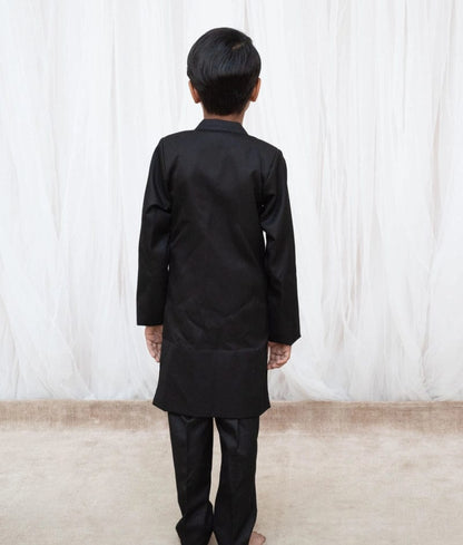Manufactured by FAYON KIDS (Noida, U.P) Black Achkan with Pant