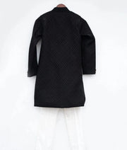 Manufactured by FAYON KIDS (Noida, U.P) Black Sherwani with White Pant