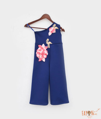 Manufactured by FAYON KIDS (Noida, U.P) Blue Lycra Jumpsuit