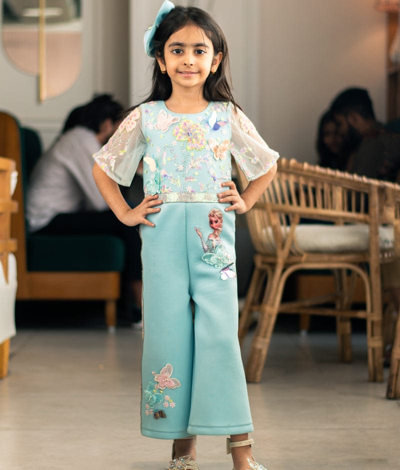 Manufactured by FAYON KIDS (Noida, U.P) Blue Neoprene Jumpsuit