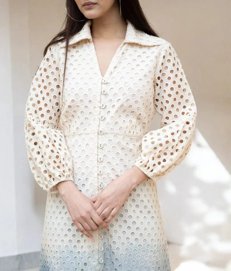 Manufactured by FAYON KIDS (Noida, U.P) Blue Ombre Dress