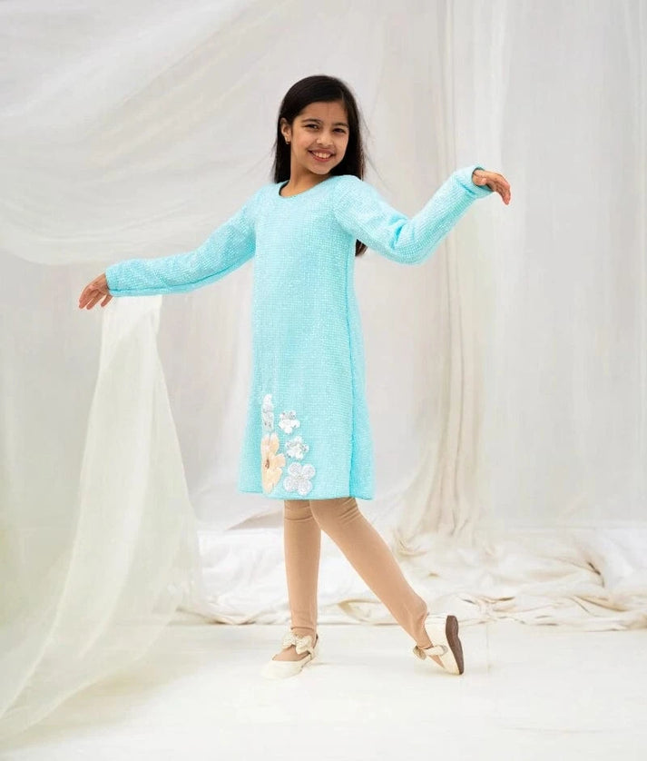 Blue Sequence Dress