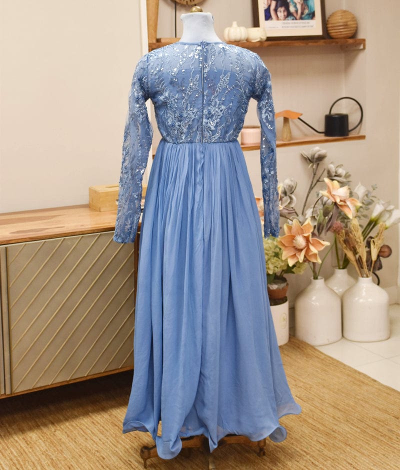 Manufactured by FAYON KIDS (Noida, U.P) Blue Shiffon Gown