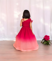 Manufactured by FAYON KIDS (Noida, U.P) Coral Ombre Plated Gown for Girls