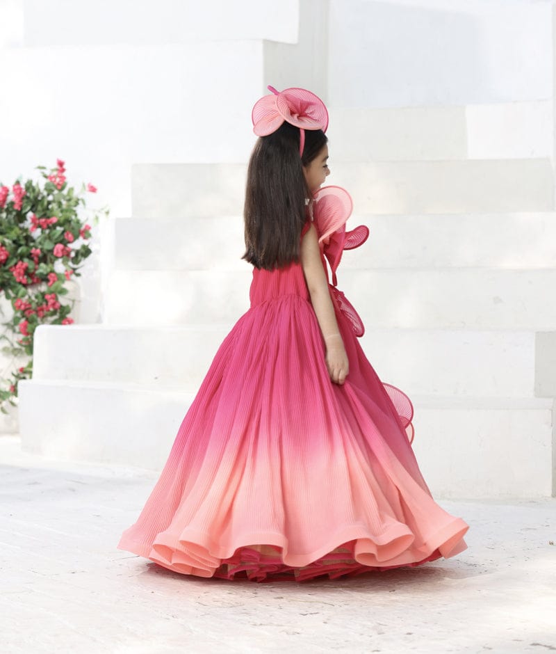Designer party wear gown for girls (made to order) – Lagorii Kids
