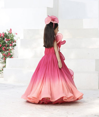 Manufactured by FAYON KIDS (Noida, U.P) Coral Plated Gown for Girls