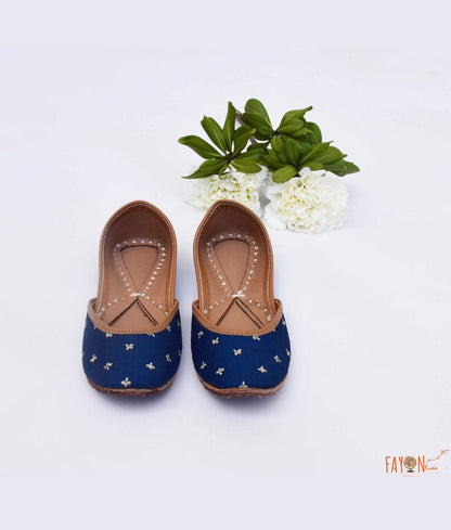 Manufactured by FAYON KIDS (Noida, U.P) Dark Blue Printed Jutti