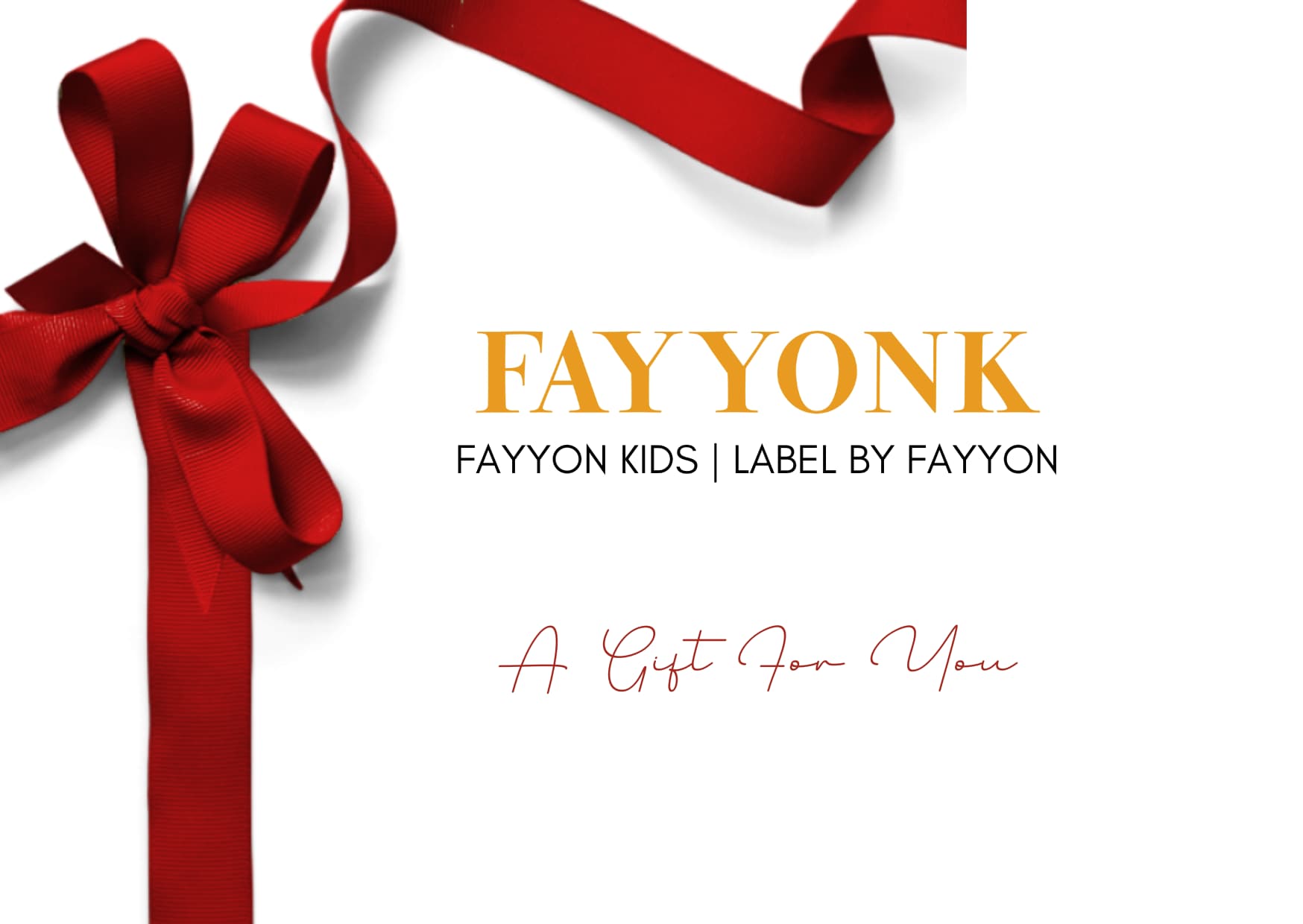 Manufactured by FAYON KIDS (Noida, U.P) Fayon Kids Gift Card
