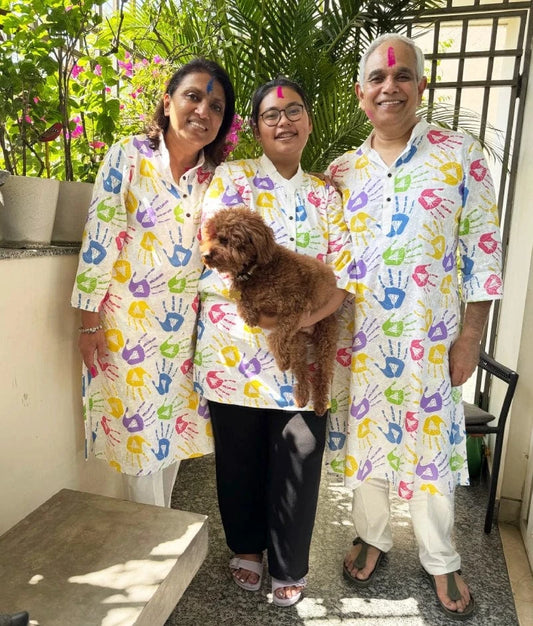 Manufactured by FAYON KIDS (Noida, U.P) Festive Printed Kurta with Pant for Holi