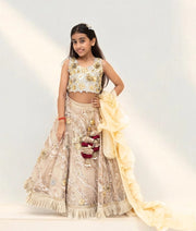Manufactured by FAYON KIDS (Noida, U.P) Golden Embroidery Lehenga Set