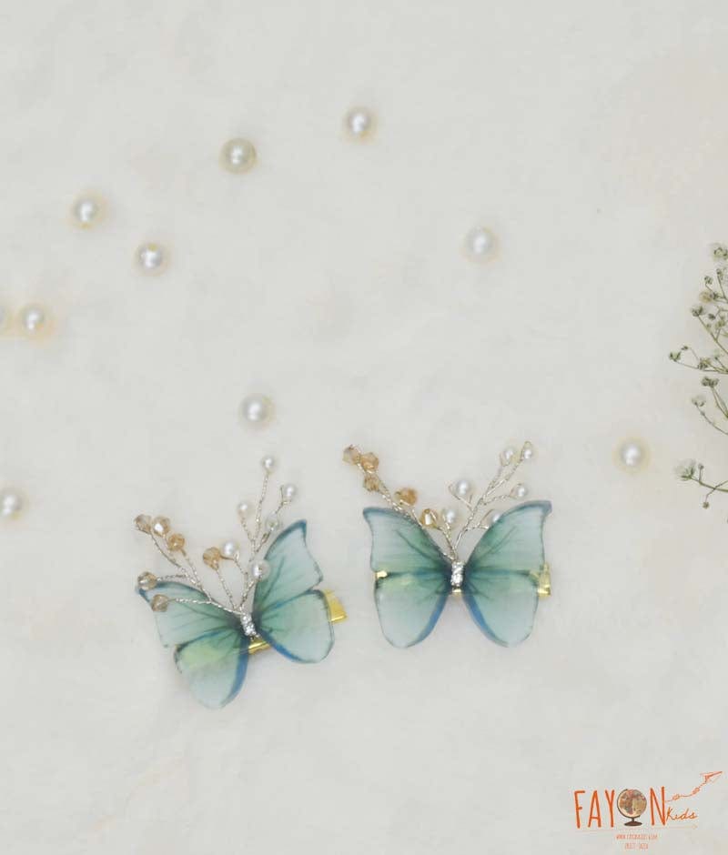 Green Butterfly Hair Accessory for Girls