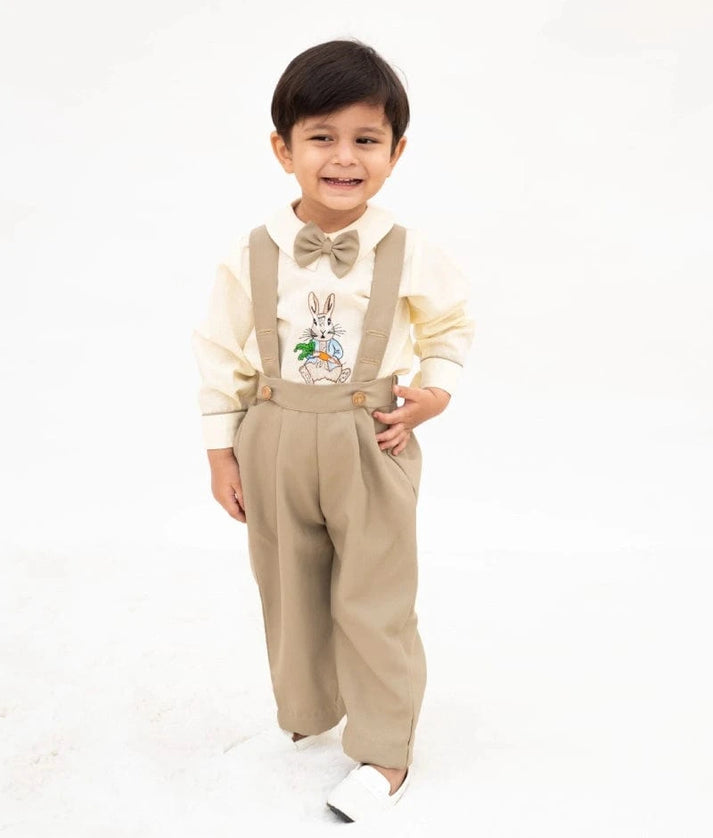 Manufactured by FAYON KIDS (Noida, U.P) Lemon Yellow Rabbit Shirt Set