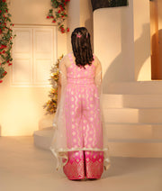 Manufactured by FAYON KIDS (Noida, U.P) Lilac Brocade Top with Plazzo Pant