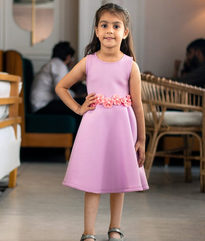 Manufactured by FAYON KIDS (Noida, U.P) Lilac Neoprene Dress