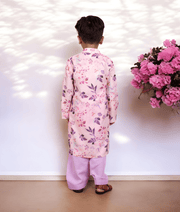 Manufactured by FAYON KIDS (Noida, U.P) Lilac Printed Kurta with Lilac Salwar for Boys