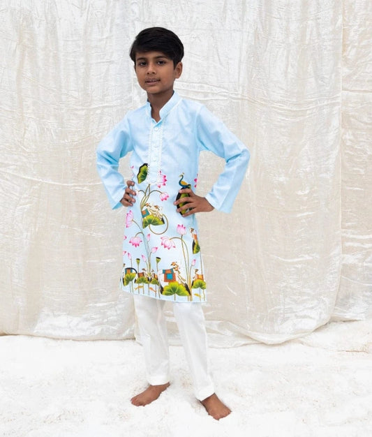 Manufactured by FAYON KIDS (Noida, U.P) Lottes Printed Kurta with Pant