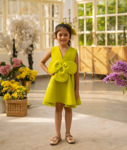Manufactured by FAYON KIDS (Noida, U.P) Mint Bloom Neoprene Dress