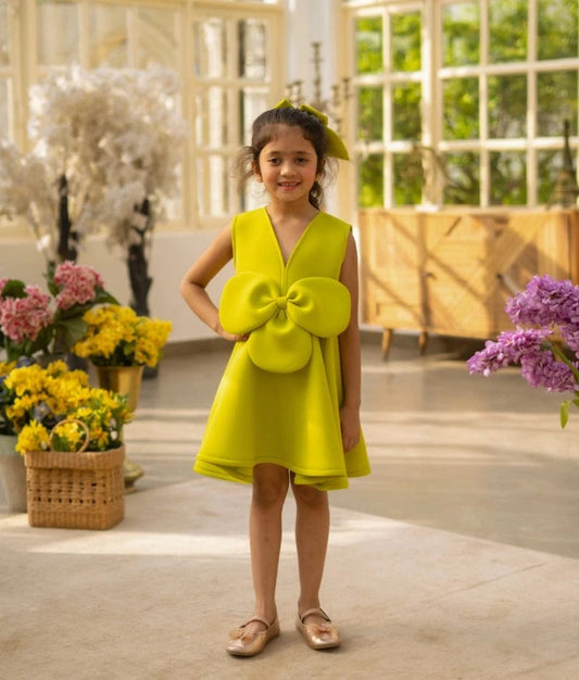 Manufactured by FAYON KIDS (Noida, U.P) Mint Bloom Neoprene Dress