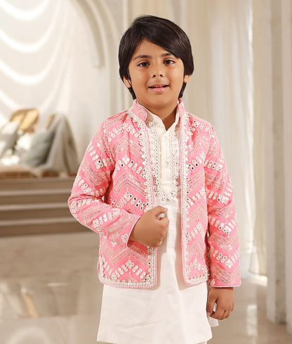 Manufactured by FAYON KIDS (Noida, U.P) Mirror Embroidered Jacket Set