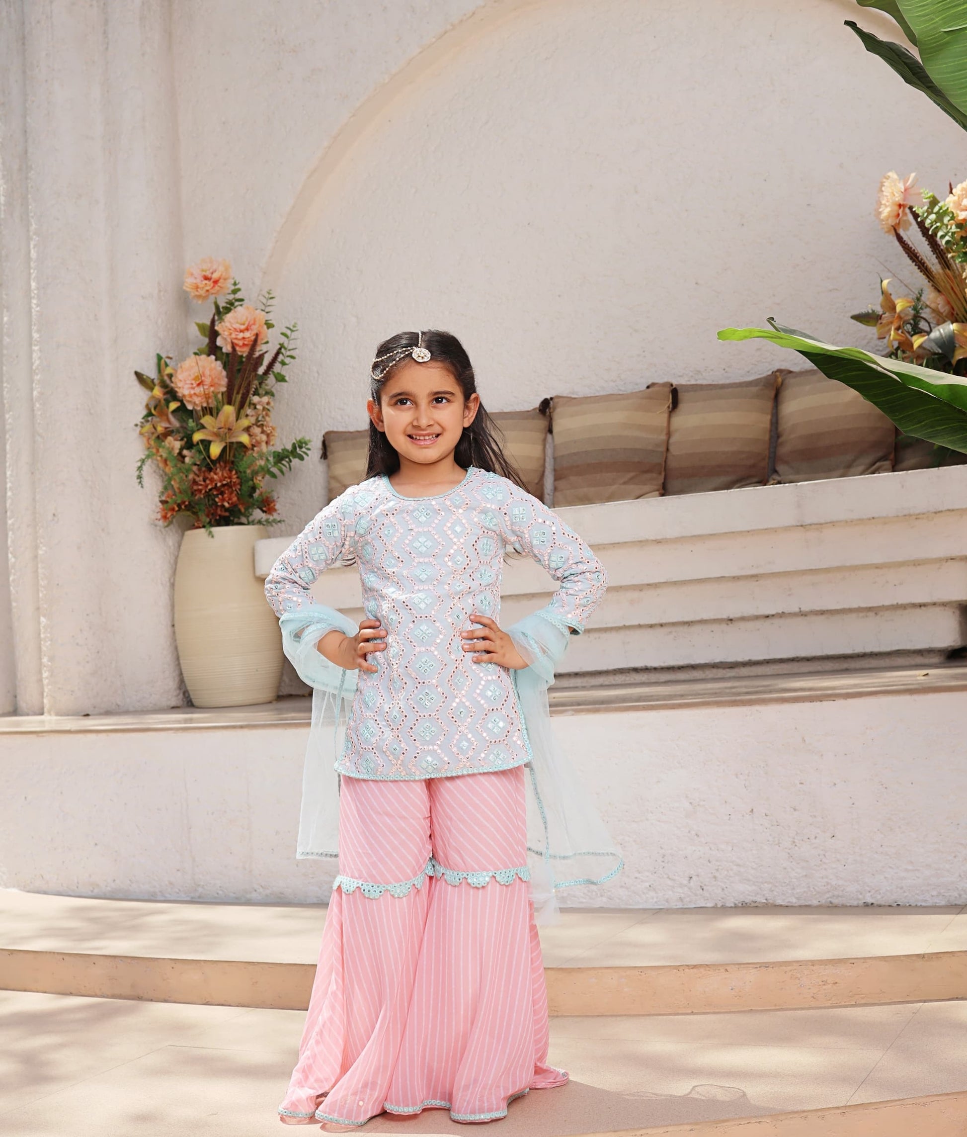 Sharara Designer Kurti For Kids Gharara Designs Baby Sharara