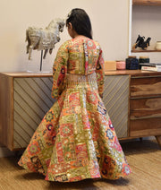 Manufactured by FAYON KIDS (Noida, U.P) Multi Colour Embroidered Top with Skirt