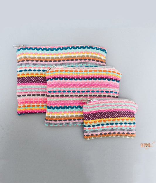 Manufactured by FAYON KIDS (Noida, U.P) Multi Colour Knitted Pouch Set
